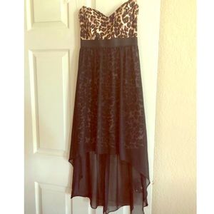 Leopard High Low dress SIZE M